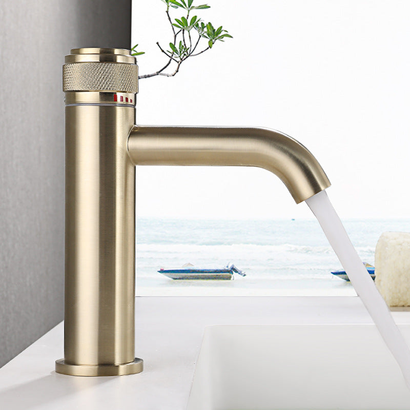 Single-Handle Bathroom Mixer Faucet for Hot and Cold Water