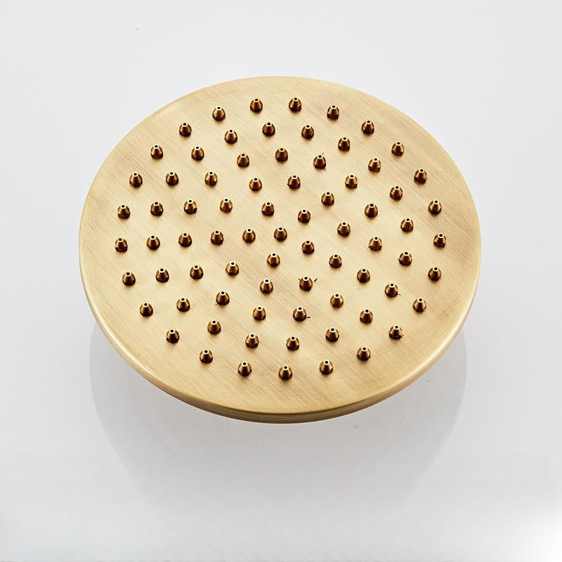 Vintage Copper Shower Kit with Brass Tap and Functional Showerheads