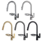 Single-Lever Kitchen Faucet With Pull-Down Sprayer, Hot And Cold