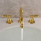 Marcelli Vintage Brass Double-Handle Bathroom Faucet for 3-Hole Sink