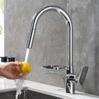 Single-Lever Kitchen Faucet With Pull-Down Sprayer, Hot And Cold