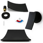 Sleek Single Lever Wall Mounted Waterfall Faucet for Bathroom Sink