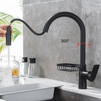 Single-Lever Kitchen Faucet With Pull-Down Sprayer, Hot And Cold