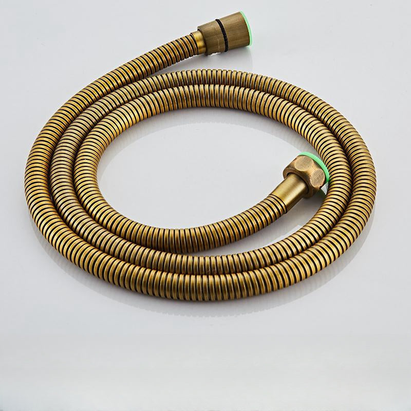 Vintage Copper Shower Kit with Brass Tap and Functional Showerheads