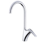 Brushed Deck-Mounted Kitchen Mixer Tap With Swivel Spout