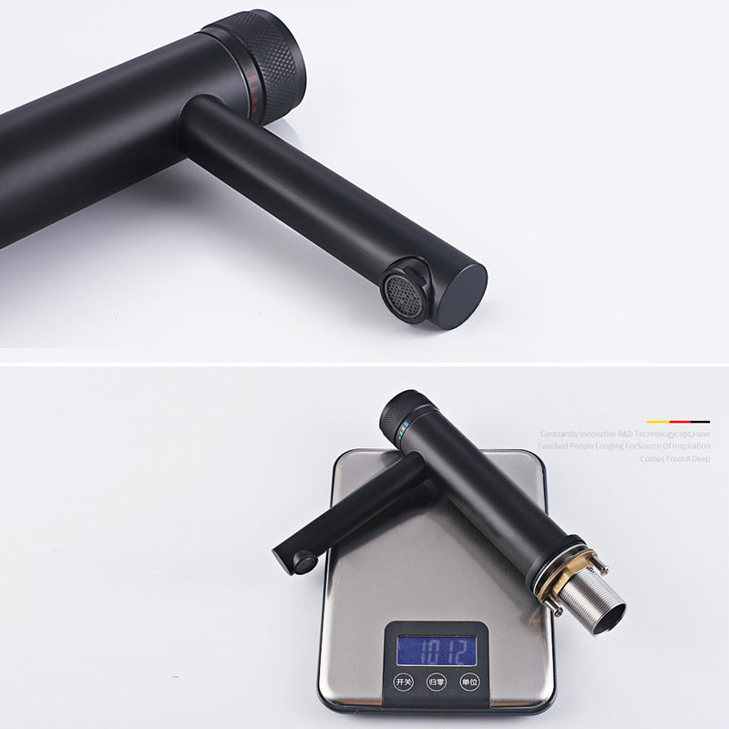 Single-Handle Bathroom Mixer Faucet for Hot and Cold Water