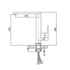 VeroFlow 360-Degree Stainless Steel Kitchen Mixer Faucet