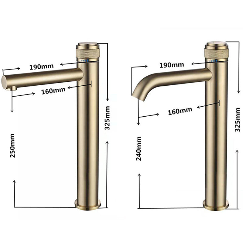 Single-Handle Bathroom Mixer Faucet for Hot and Cold Water