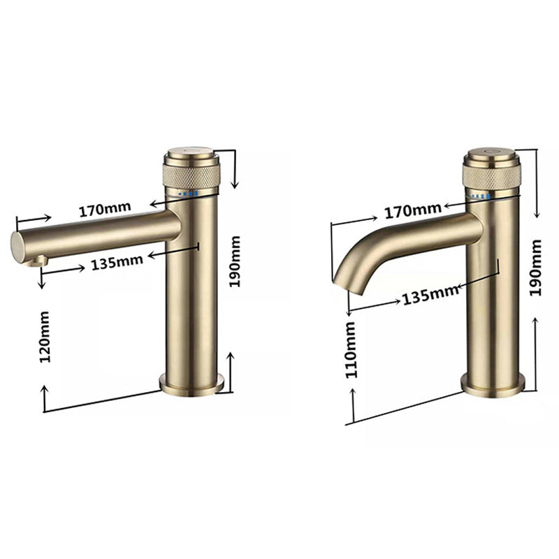 Single-Handle Bathroom Mixer Faucet for Hot and Cold Water
