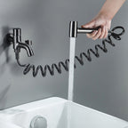 Graues Wandmontage-Bidet-Set mit Handbrause