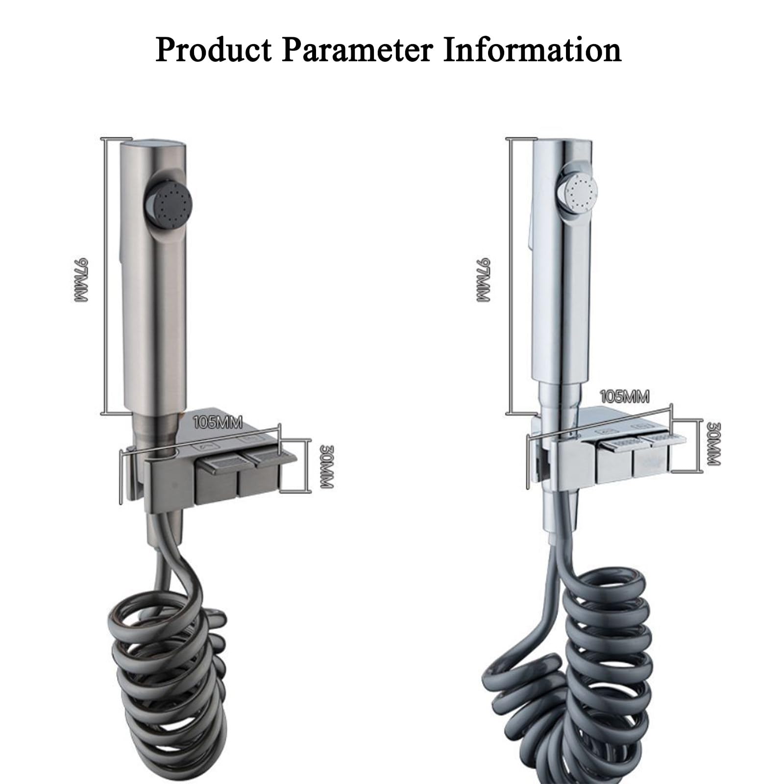 AquaKey | Adjustable Handheld Bidet Sprayer With Piano-Style Controls for Toilet