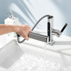 Alyra Single-Hole Pull-Out Faucet With Temperature Readout