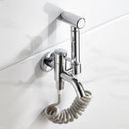 Graues Wandmontage-Bidet-Set mit Handbrause