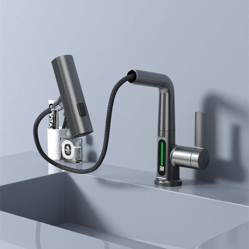 Vellaro Single Hole Brass Faucet for Hot and Cold Water
