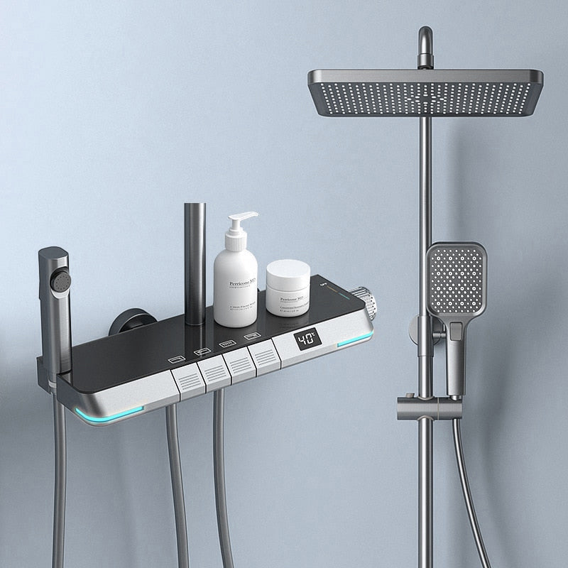Aurell | Thermostatic Shower System With Digital Display