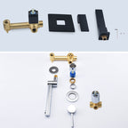 Aureli | Wall-Mounted Single-Handle Bathroom Sink Faucet