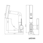 Vellaro Single Hole Brass Faucet for Hot and Cold Water