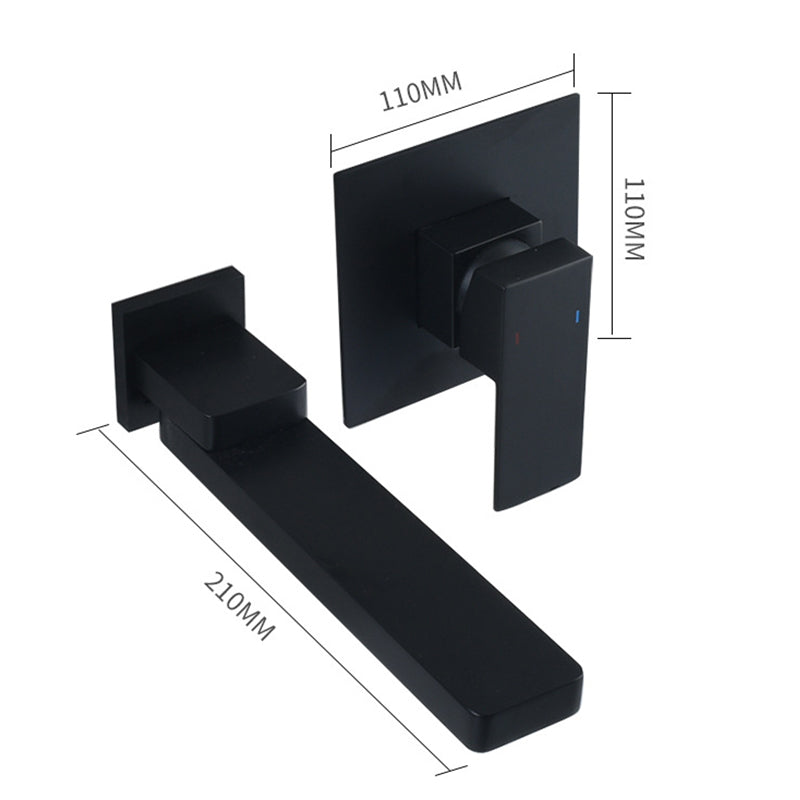 Aureli | Wall-Mounted Single-Handle Bathroom Sink Faucet