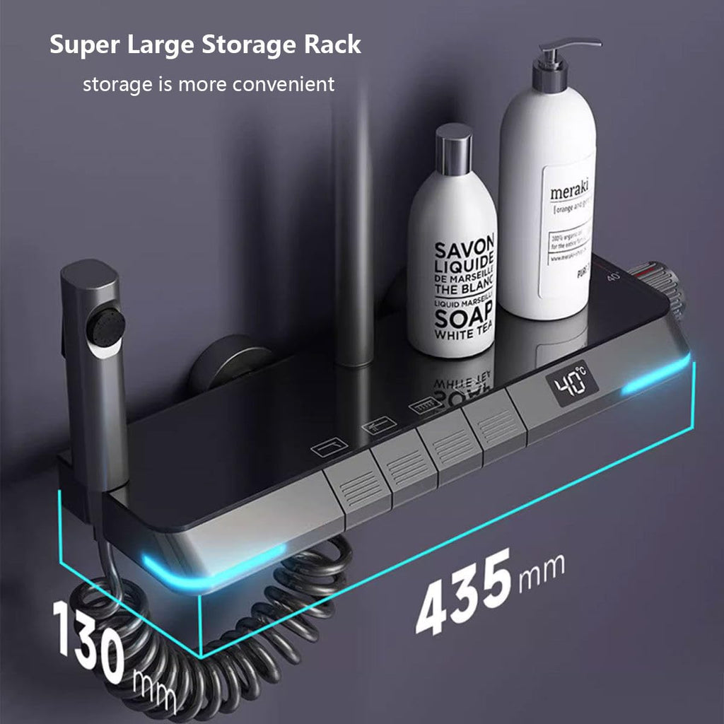 Aurell | Thermostatic Shower System With Digital Display