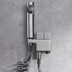 Miraqua Handheld Toilet Bidet Sprayer Kit With Dual Outlet Angle Valve