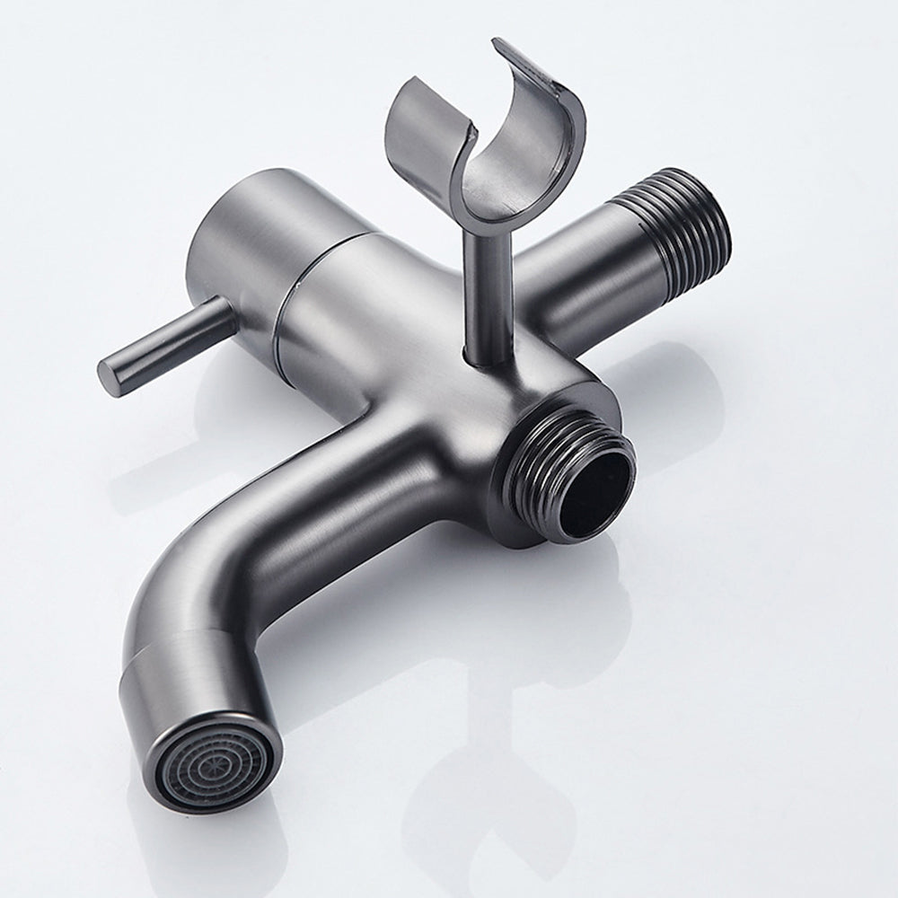 Graues Wandmontage-Bidet-Set mit Handbrause