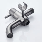 Graues Wandmontage-Bidet-Set mit Handbrause