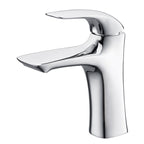 Brass Single-Lever Bathroom Faucet for One-Hole Sinks