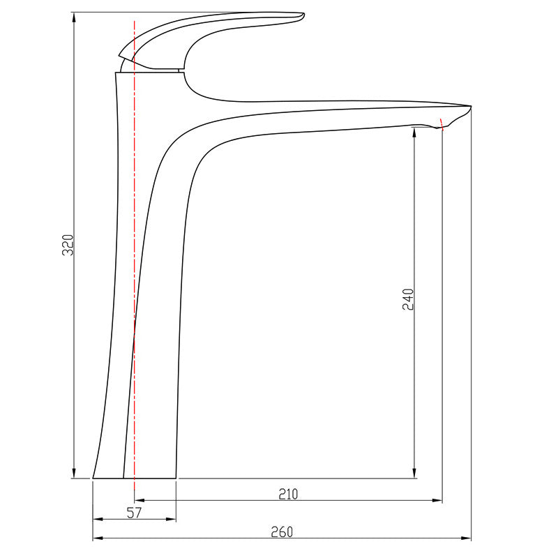 Cavelle Einhand-Einloch-Waschtischarmatur