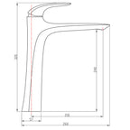 Cavelle Einhand-Einloch-Waschtischarmatur