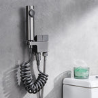 Miraqua Handheld Toilet Bidet Sprayer Kit With Dual Outlet Angle Valve