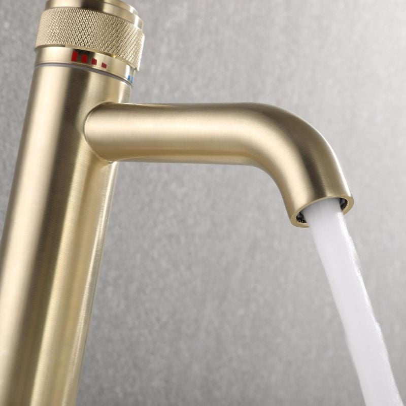 Single-Handle Bathroom Mixer Faucet for Hot and Cold Water