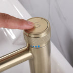 Single-Handle Bathroom Mixer Faucet for Hot and Cold Water