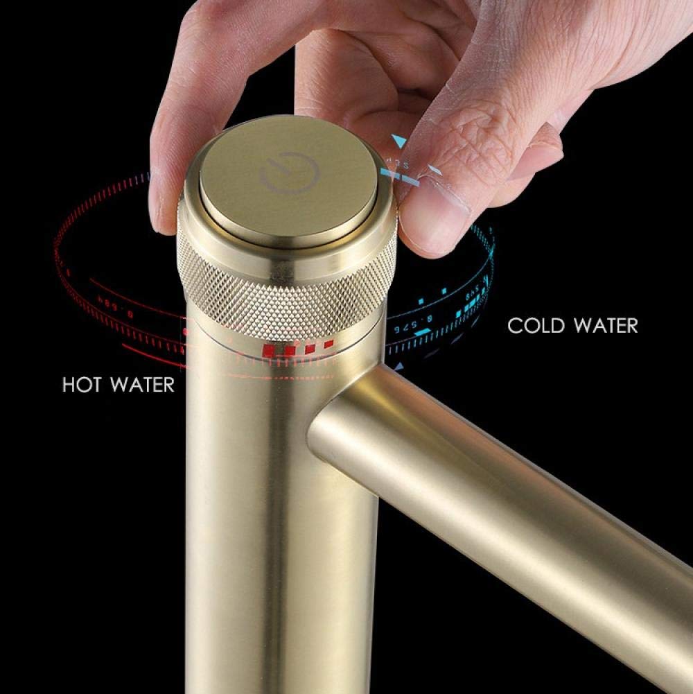 Single-Handle Bathroom Mixer Faucet for Hot and Cold Water