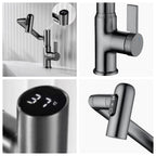 Smart Digital Basin Faucet for Hot and Cold Water