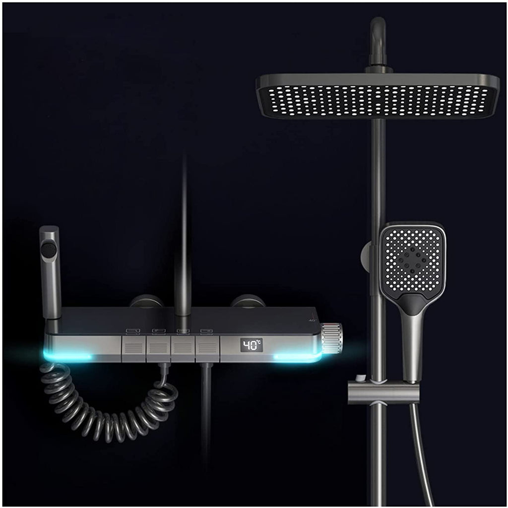 Aurell | Thermostatic Shower System With Digital Display