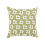Lumbar Pillow Cover with Daisy Embroidery