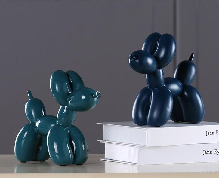 Handcrafted Resin Balloon Dog Figurine
