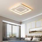 Rectangular Ceiling Light With Geometric Design
