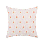 Lumbar Pillow Cover with Daisy Embroidery