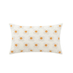 Lumbar Pillow Cover with Daisy Embroidery
