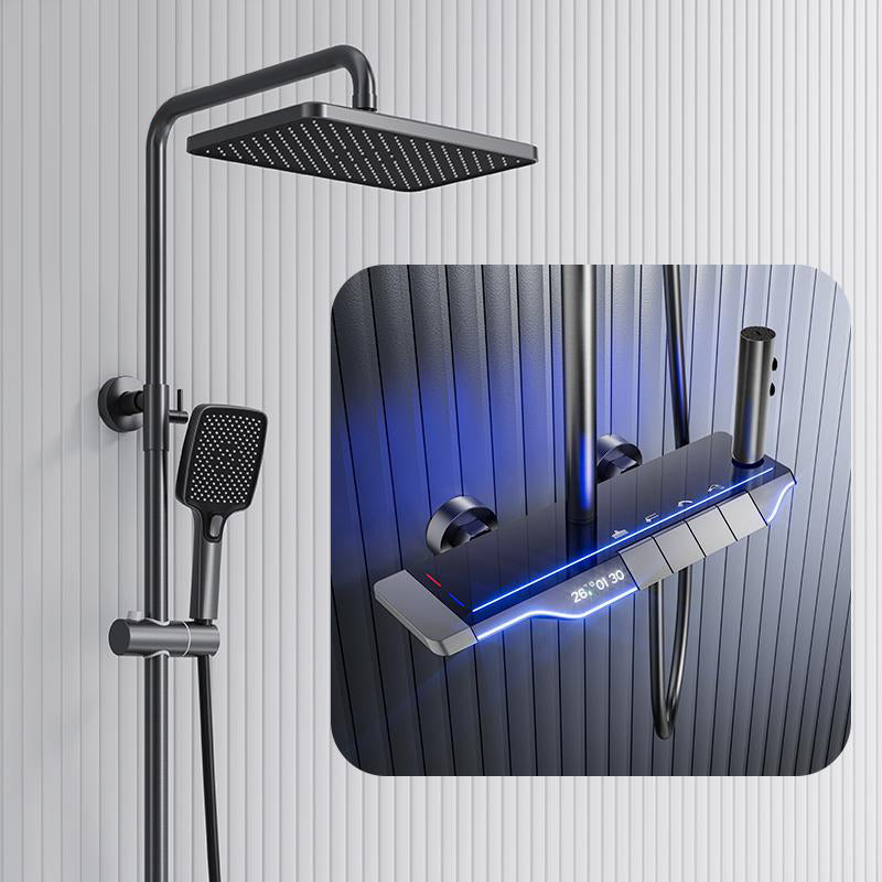 AquaSense Smart Shower System with Digital Temperature Display