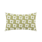 Lumbar Pillow Cover with Daisy Embroidery