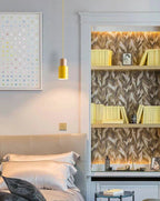 Marlen | Wood and Metal Cylindrical Pendant Light