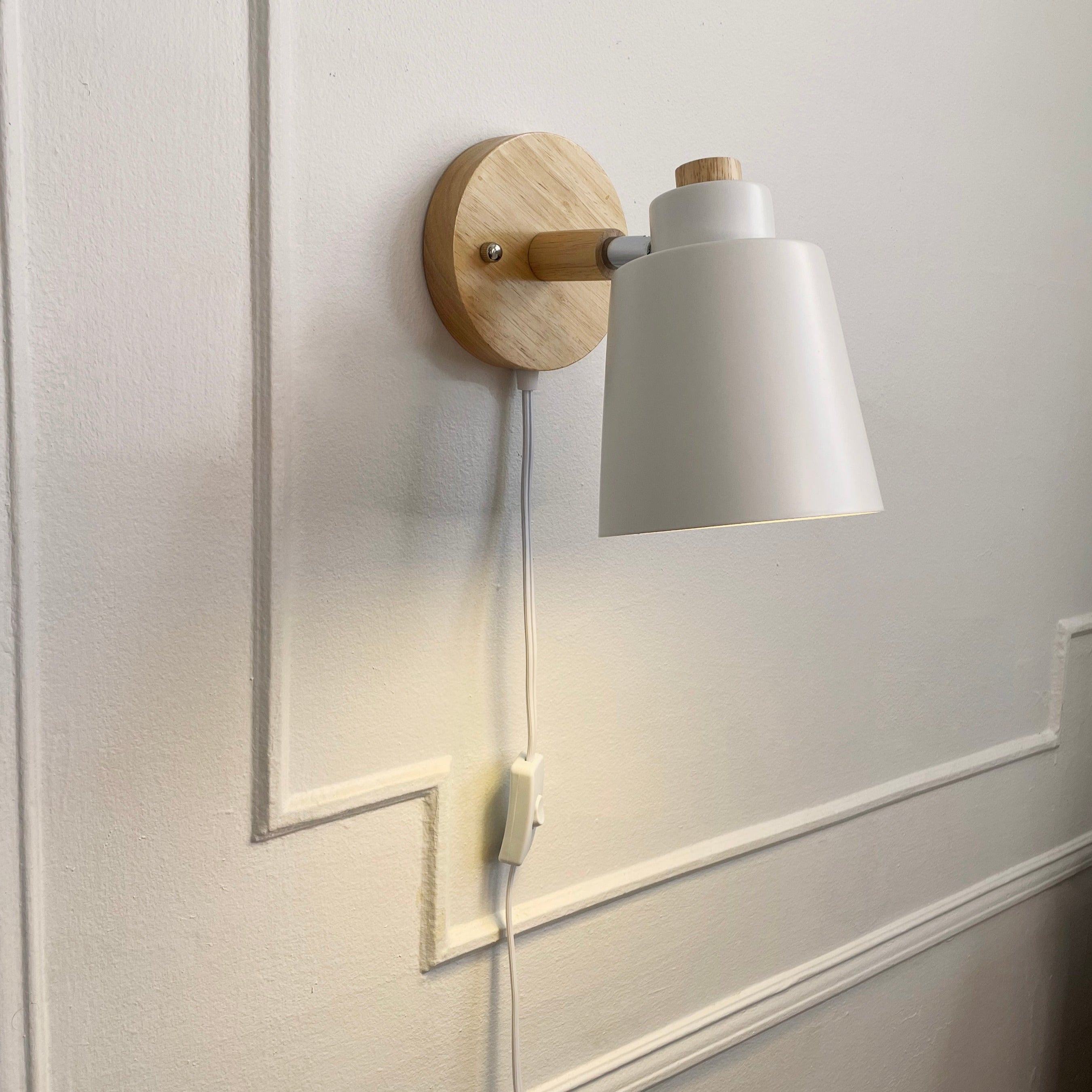 Plug-In Rotating Reading Light