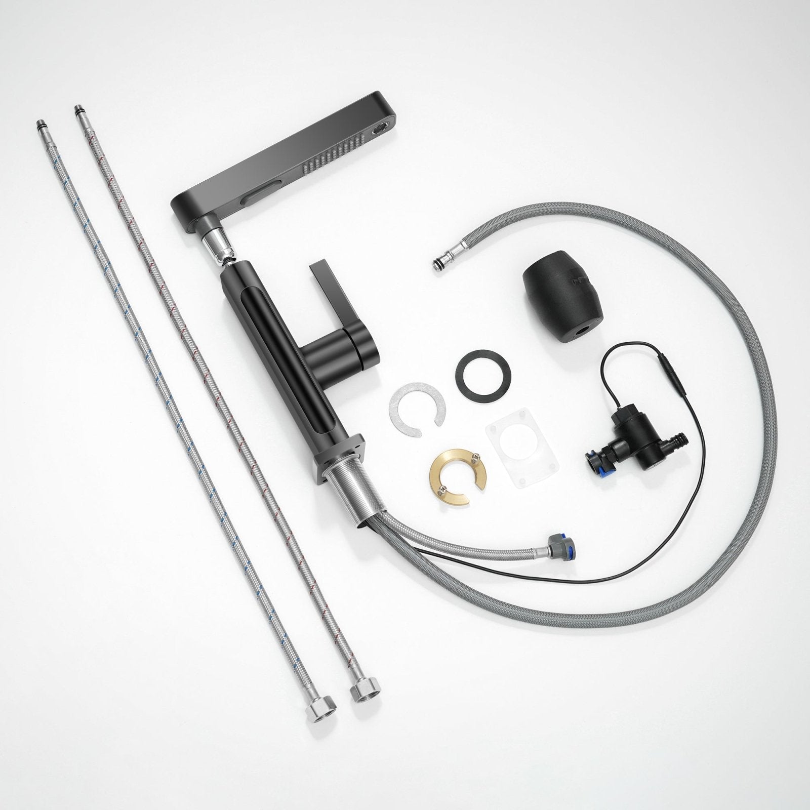 Alyra Single-Hole Pull-Out Faucet With Temperature Readout