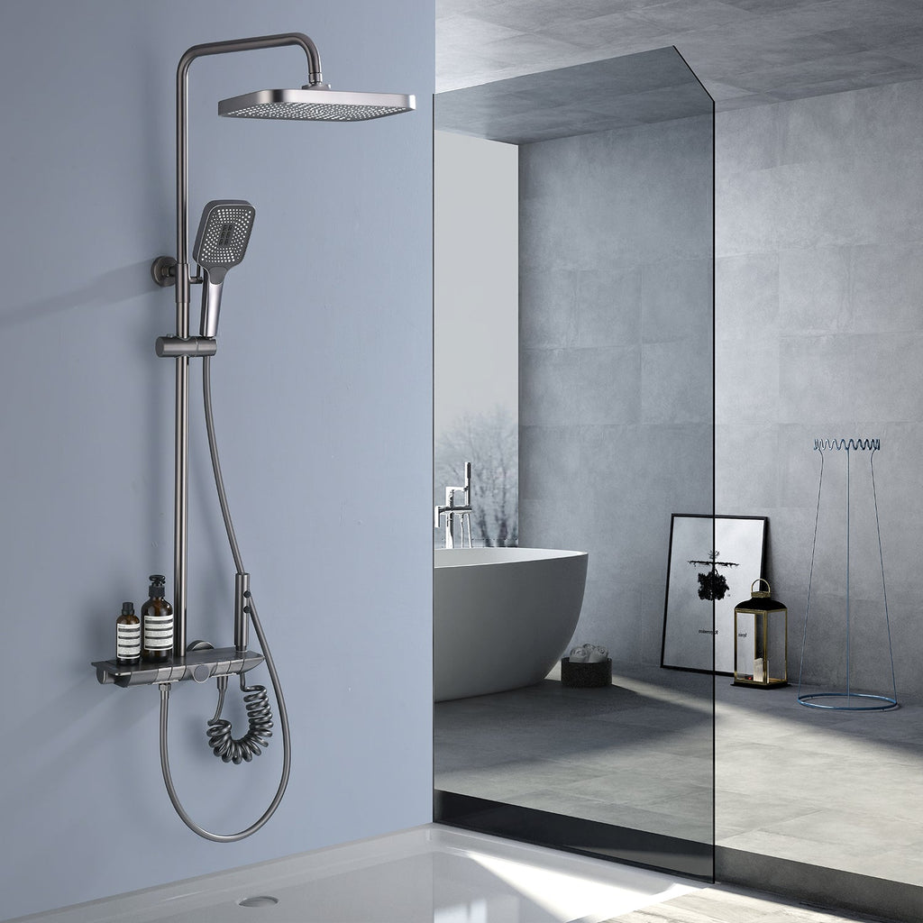AquaSense Smart Shower System with Multi-Function Jets