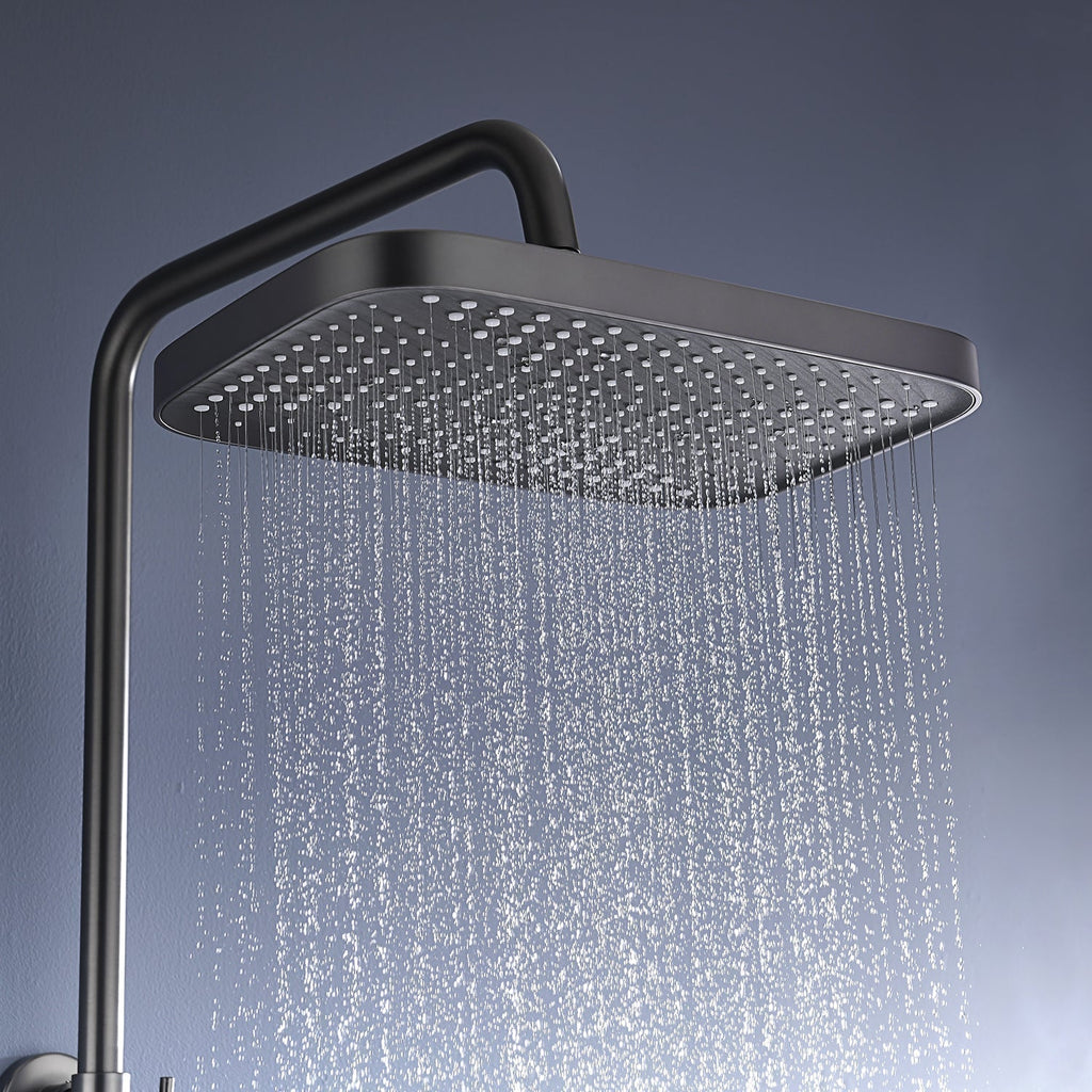 LED Shower System With Temperature Control