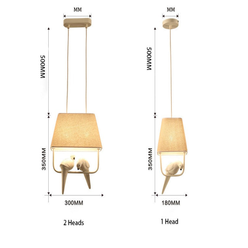 Mariselle | Linen Bird Chandelier