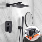 Modern Black 3-Piece Bath and Shower Set