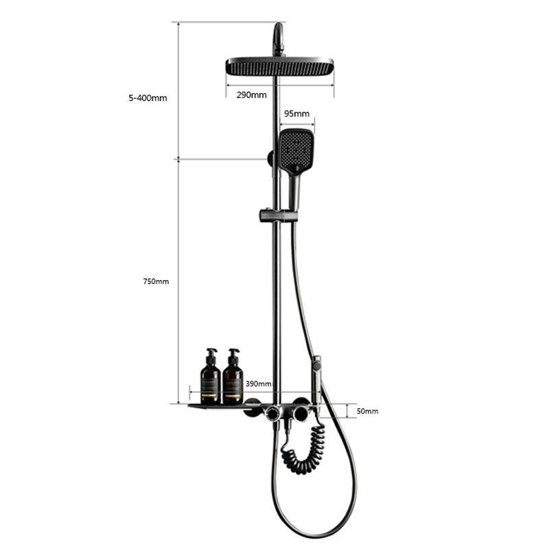 Nerida | Wall-Mounted Bath Mixer & Shower System